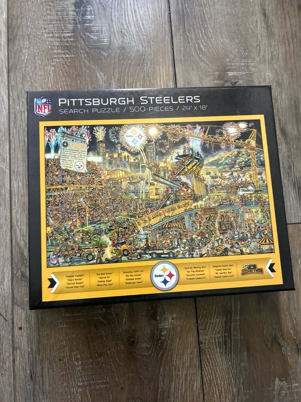 Pittsburgh Steelers 500 Piece Joe Journeyman Puzzle 24" x 18" NFL YouTheFan